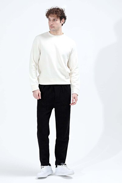 JB John Borners Men's Adjustable Waist Winter Sweatpants with Pockets Black -...