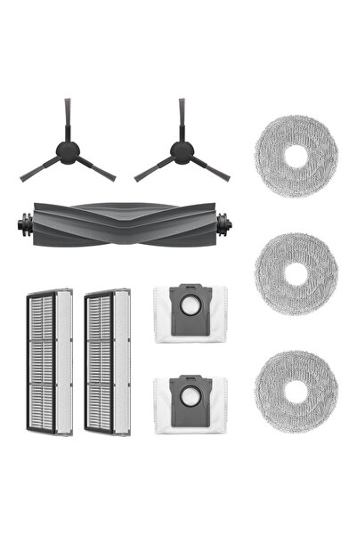 Robot Vacuum Cleaner Accessory Set 1 x Main Brush + 2 x Side Brush + 2 x Dust Bag + 2 x Dust Box