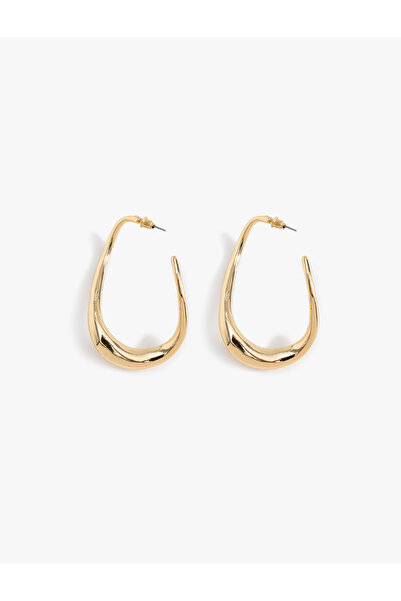 Koton Abstract Shaped Hoop Earrings
