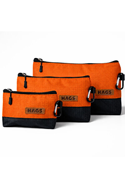 HAEGS Fermuarlı Küçük Alet Çantası, Oxford Kumaş, Organizer Çantası, (3`lu Ka...