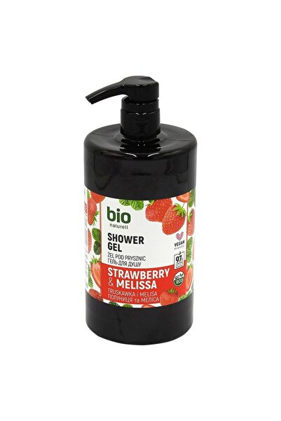 SOHO Gel de Dus cu Pompa, Bio Naturell, Strawberry si Melissa, 946 ml,