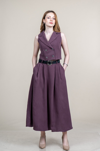 MissVina Σετ Φούστας Trend Short Γιλέκο και Ζώνη τεμαχίων 1306