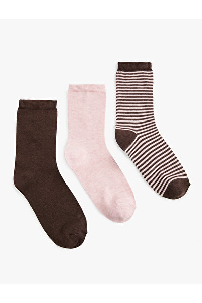 Koton Multicolored 3-Piece Sock Set