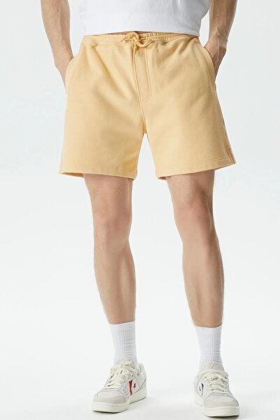 SOON TO BE ANNOUNCED Logo Classic Men's Short Men's Cotton Shorts Yellow