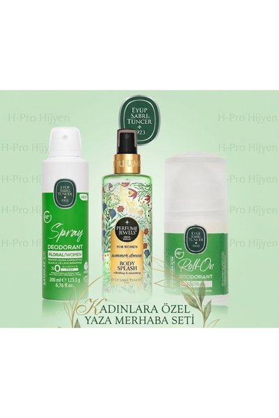 Eyüp Sabri Tuncer Special Refreshing Summer Package - Floral Series Triple Ca...