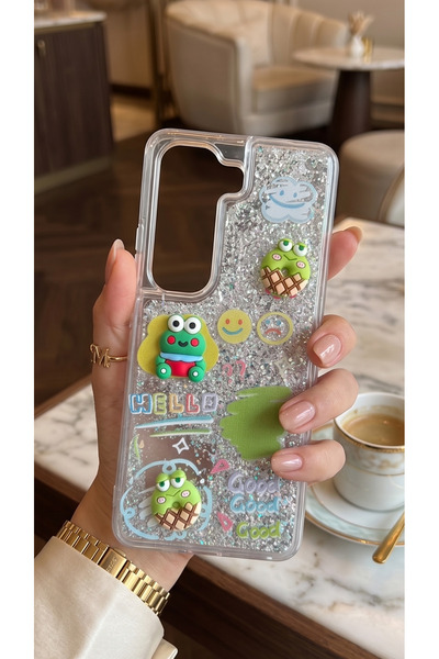 TechTrove İnfinix Hot 50 Pro Kılıf Hareketli Simli 3D Karakterli Love Figürlü...