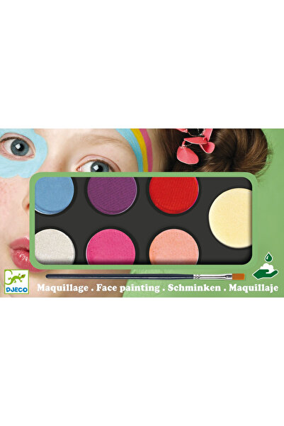 djeco Trusa make-up culori pastel non alergice,