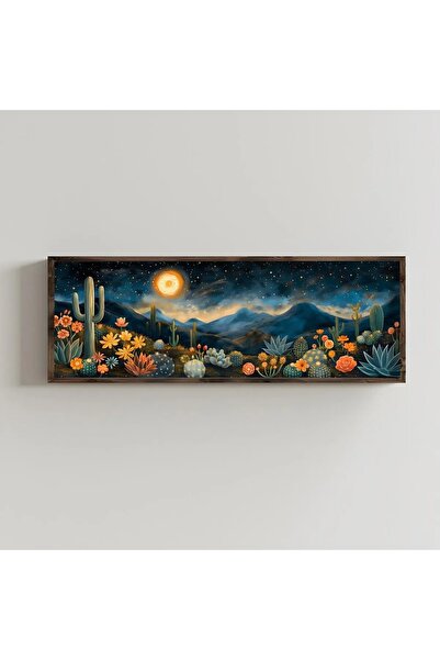 OEM Tablou decorativ Re-Bloom, model peisaj, MDF/lemn masiv, multicolor, 40 x...