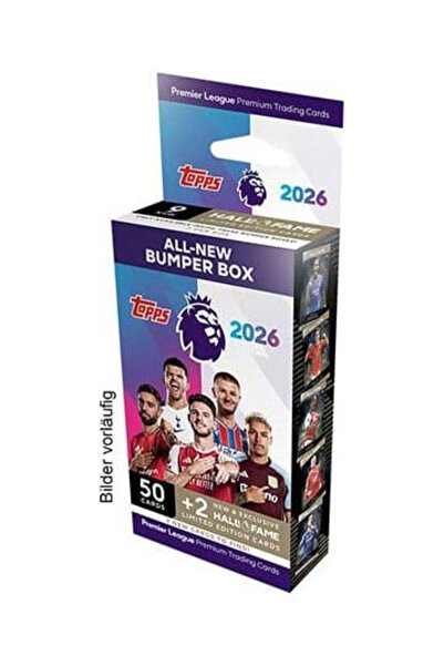 Topps Πρέμιερ Λιγκ 2025 2026 Κάρτες Συναλλαγών Κουτί Συλλογής 52 κάρτες