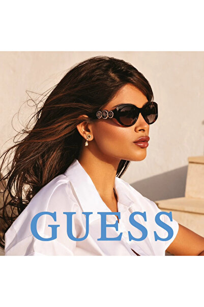 Guess Γυναικεία Γυαλιά Ηλίου GU00198-H, Μαύρος Οβάλ Σκελετός, Φακοί Ντεγκραντ...