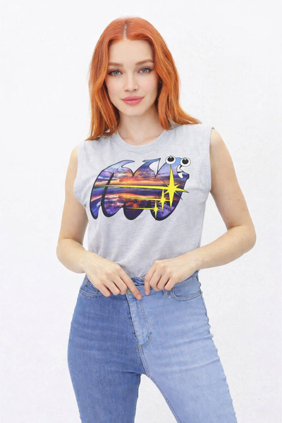 Get Crazy Μπλουζάκι με μηδενικό μανίκι