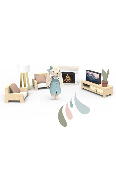Speedy Monkey Σετ επίπλων σαλονιού για κουκλόσπιτο