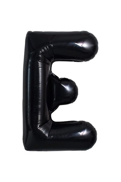 Cyrax Balon din folie metalizată, litera E, băț negru inclus