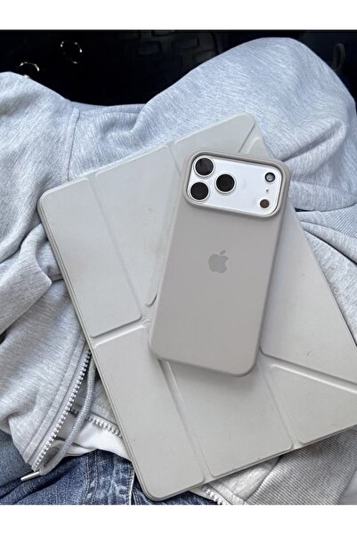 MELIFLIO iPhone 17 Pro Max Uyumlu Içi Kadife Lansman Premium Kılıf - Gri