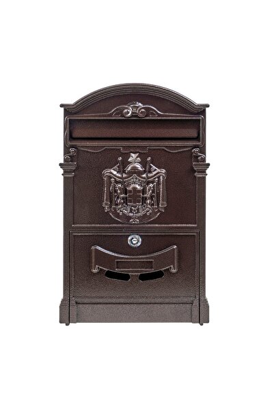 FOXMAG24 Μεταλλικό γραμματοκιβώτιο εξωτερικού χώρου 410x260x90mm καφέ, ρουστί...