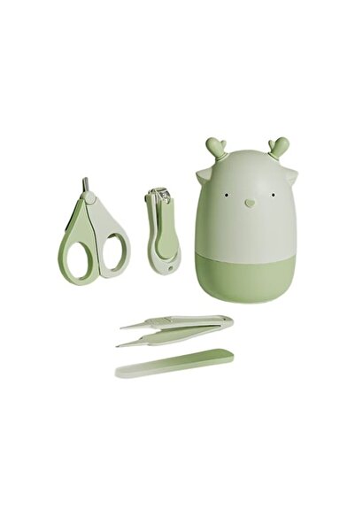 Cyrax Set de îngrijire a unghiilor bebelușului 4-în-1, 11 x 6 x 11 cm Verde