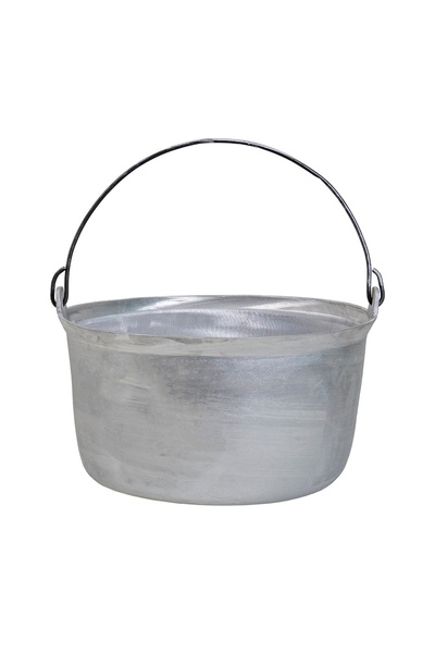 FOXMAG24 Καζάνι αλουμινίου 20 λίτρων, ποιότητας τροφίμων, με επίπεδο πάτο.