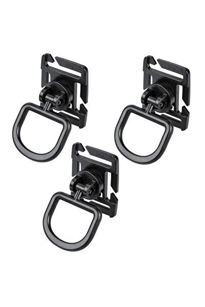 Hipolar Δαχτυλίδι Καραμπίνερ Τύπου D, 3 Τεμάχια, Προσάρτηση για Ιμάντες Molle...