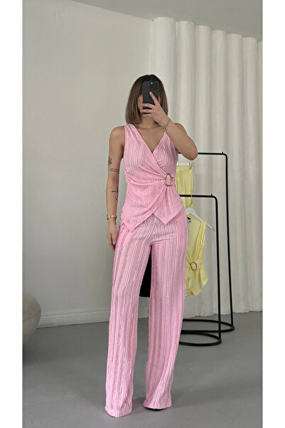 nona butik Σετ με διπλό στήθος και αγκράφα Carolin - Ροζ