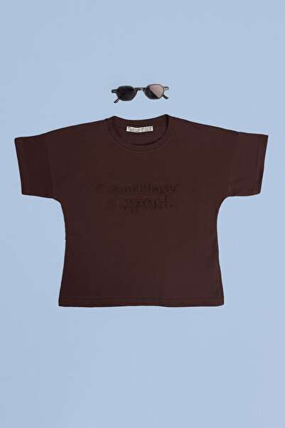 Fulla Moda Μπλουζάκι για αγόρια Grand Player Expert με ανάγλυφο σχέδιο