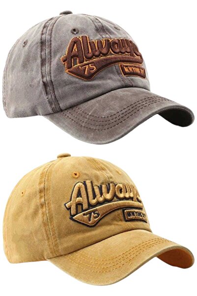 Uniquetrenders Unisex Vintage Always 75 Κεντημένο Ρυθμιζόμενο Καπέλο Μπέιζμπο...