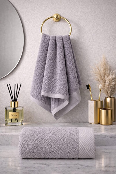 Nuşa Πετσέτα με σχέδιο πυραμίδας 100% βαμβάκι 50x90