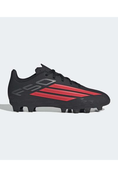 adidas حذاء كرة قدم F50 Club للملعب الصلب/متعدد الأسطح - أسود أساسي/أحمر لامع