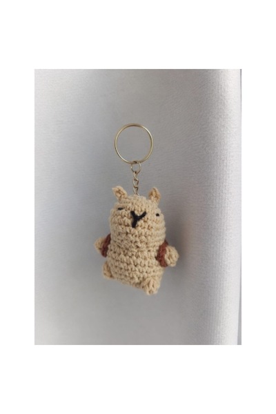 OEM Crocheted capybara Keychain