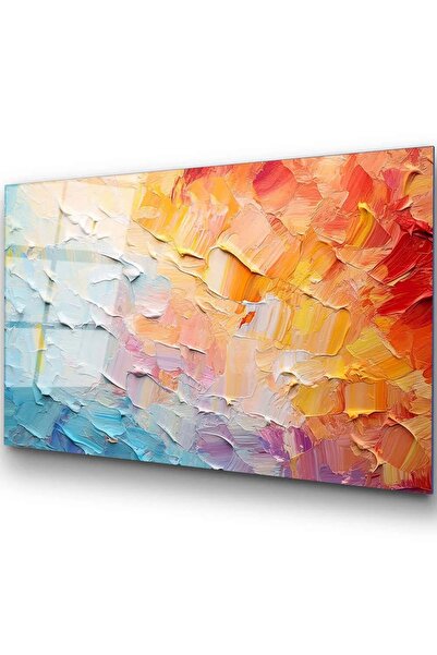 OEM Tablou decorativ Re-Bloom, sticlă securizată, multicolor, 70 x 100 cm