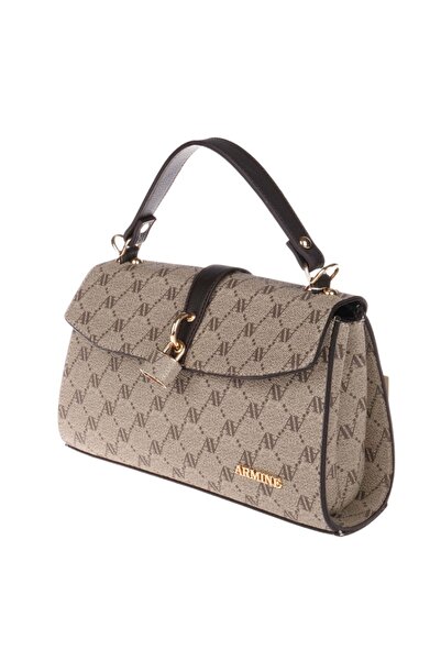 Armine 425 حقيبة كتف نسائية من فرو المنك