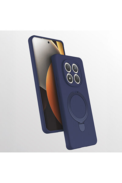 UnDePlus Xiaomi Redmi Note 15 Pro 4G Kılıf M-safe Şarj Özellikli Standlı Sili...