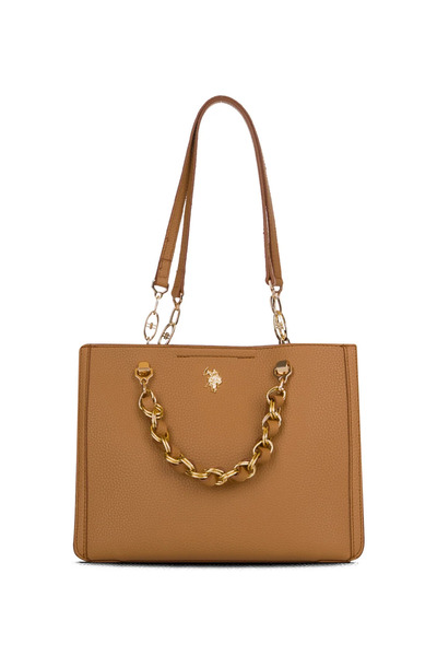U.S. Polo Assn. Γυναικεία Τσάντα Ώμου Camel US26146 – Καθημερινό Κομψό Σχέδιο...
