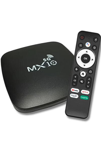 zola Smart TV Box MX10, Android, 4K Ultra HD, 2 GB RAM, 16 GB, Wi-Fi και Blue...