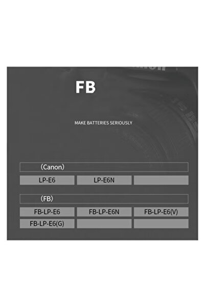 FB شاحن LP-E6 لكاميرات كانون R5 R6 5D3 5D4 70D 80D 5D2 - شاحن بطارية