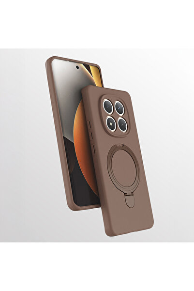 UnDePlus Xiaomi Redmi Note 15 Pro 4G Kılıf M-safe Şarj Özellikli Standlı Sili...