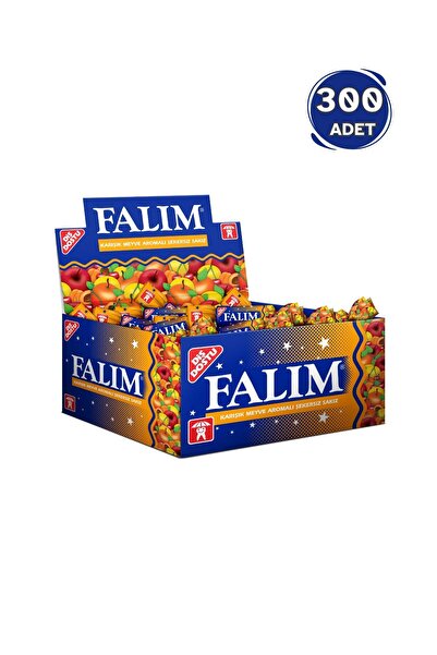 Falım Falım Karışık Meyve Aromalı Sakız (100 x 1,4G- 3 Adet)