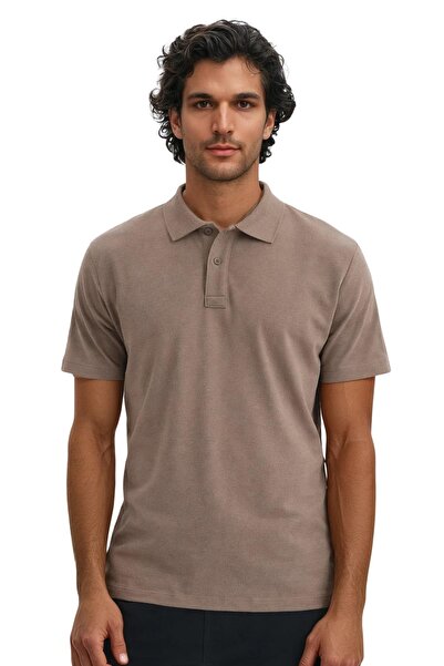 Arma Ar-Ma Men's Polo Collar T-Shirt Without Print Basic Regular Fit Double C...