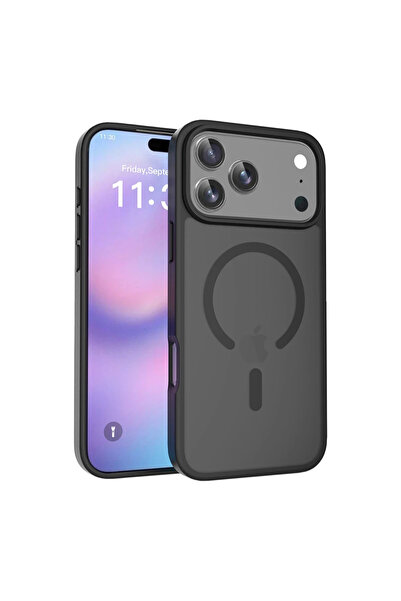 UnDePlus Apple iPhone 17 Pro Max Kılıf M-safe ile Uyumlu Mat Yüzey Jota Kapak