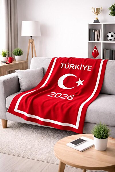 OSMANLI TRİKO Kişiye Özel Triko Battaniye-Türk Bayraklı Battaniye-Türkiye-Mil...