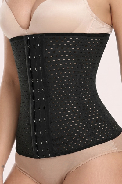 Black Puerperal Waist Bodice Postpartum Recovery Adjustable Staple