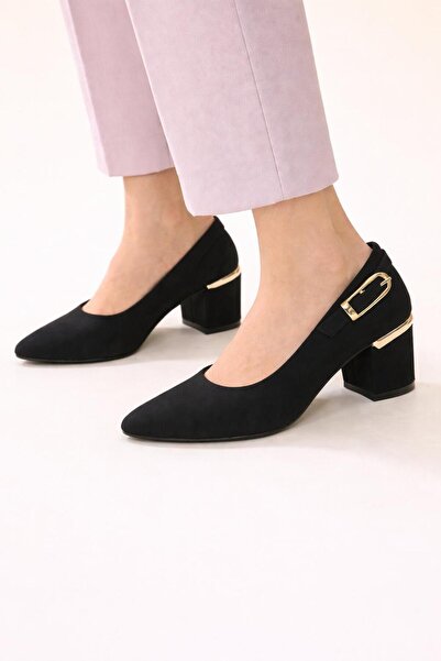TRENDYSHOSE 6684 حذاء نسائي من الساتان بكعب سميك