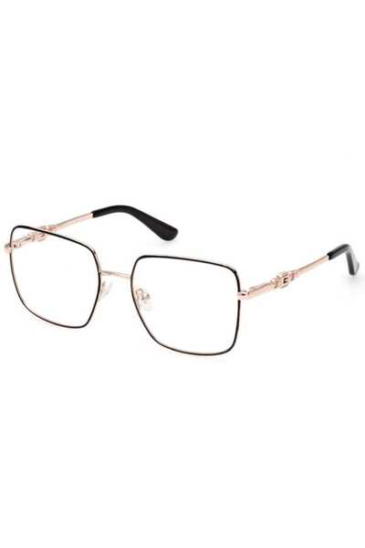 Guess Γυναικεία Σκελετός Γυαλιών GU2953-005-56, Μαύρο, Ορθογώνιο, 56 χιλ.
