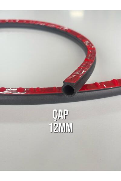bemsa kauçuk plastik ürünleri BANTLI KAPI SÜNGER FİTİLİ NO 1 (12mm) (1 Adet/1 Metre)