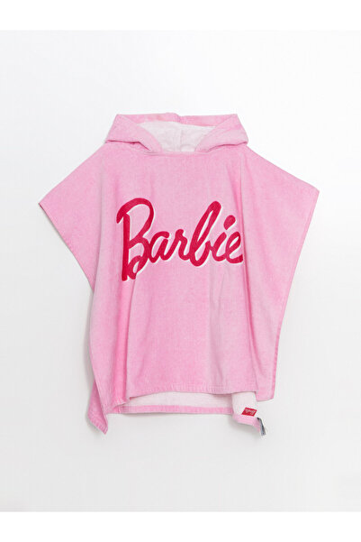 LC Waikiki Πετσέτα-Πόντσο Κοριτσιών με σχέδιο Barbie