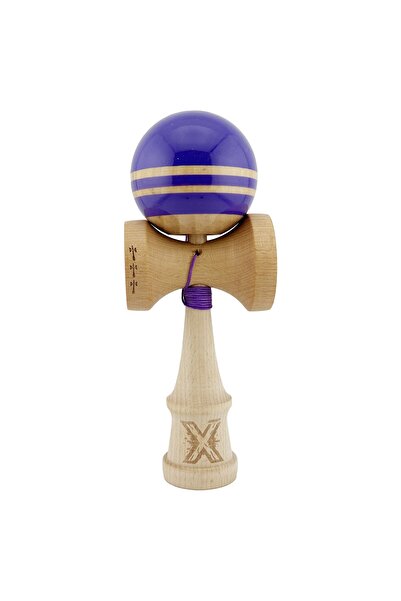 Cyrax Kendama X Rainbow Original, 55 cm, șnur Indigo/Maro
