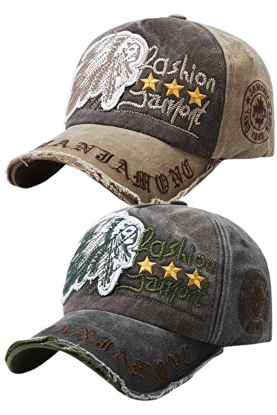 Uniquetrenders Unisex Vintage Fashion Jamont Κεντημένο Ρυθμιζόμενο Καπέλο Μπέ...