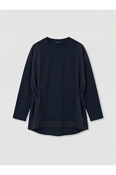 LC Waikiki LCW Modest Büzgülü Soft Touch Kadın Sweatshirt Tunik