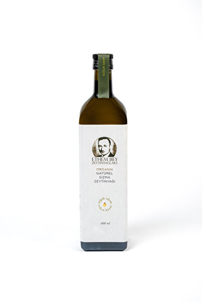 Ethem Bey Zeytinyağları Ethem Bey Organik Natürel Sızma Zeytinyağı 1000 ml Ca...
