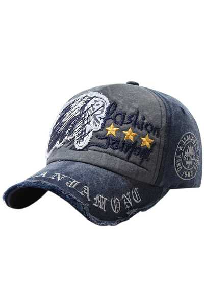 Uniquetrenders Unisex Vintage Fashion Jamont Κεντημένο Ρυθμιζόμενο Καπέλο Μπέ...