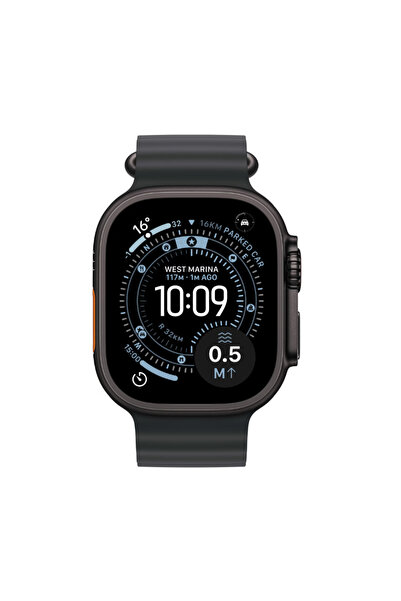 Apple Watch Ultra 3 49mm Μαύρο Τιτάνιο GPS + Cellular με Μαύρο λουράκι Ocean